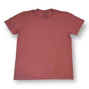 Fashion Nova Mauve Falling On Hard Times Distressed T Shirt Size Medium